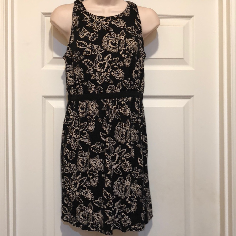 Like new Ann Taylor Loft Black/Cream Dress Size MP